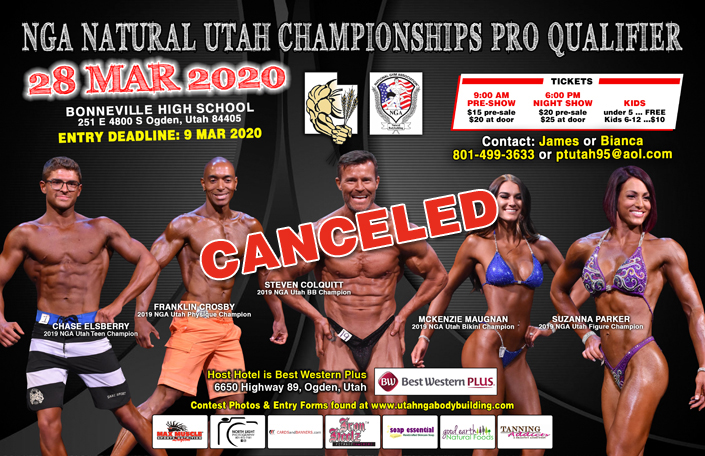 2020 NGA Natural Utah Championships Pro Qualifier Poster
